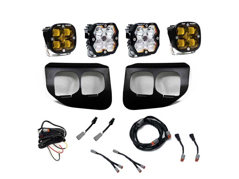 Baja Designs 44-0040 Squadron 2.0 Pro/Squadron Sae Dual Fog Pocket Light Kit Ford 2020-22 F-250/350