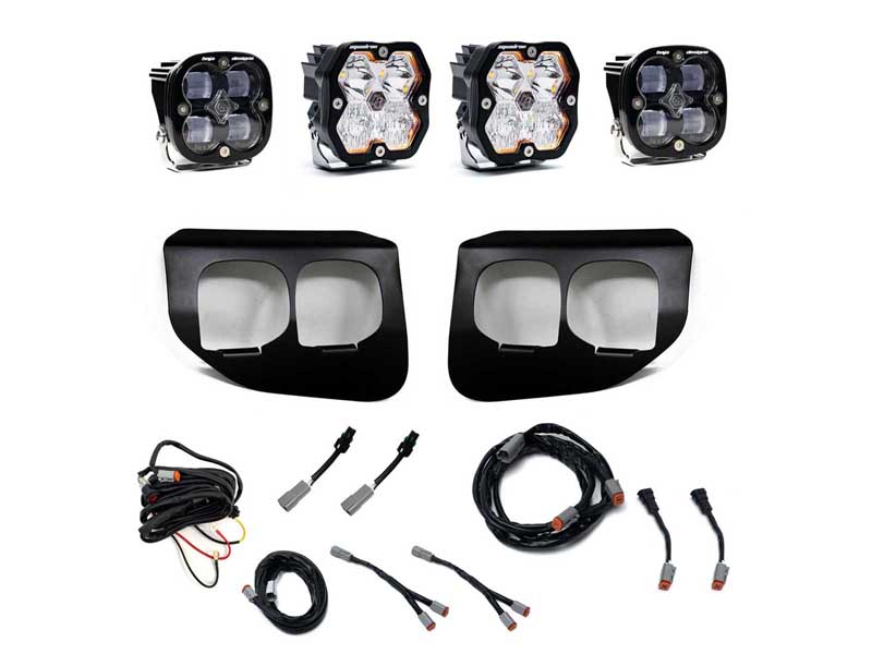 Baja Designs 44-0041 Squadron 2.0 Sport/Squadron Sae Dual Fog Pocket Light Kit 20-22 F250/350 Clear