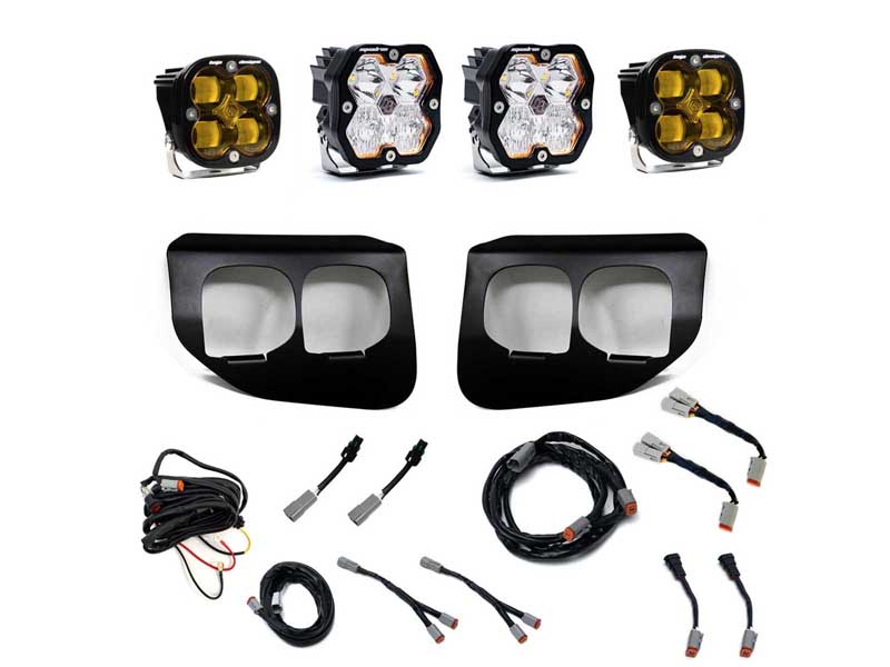 Baja Designs 44-0042 Squadron 2.0 Sport/Squadron Sae Dual Fog Pocket Light Kit Ford 2020-22 F250/350