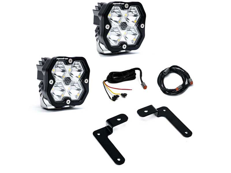 Baja Designs 44-0043-UP Squadron 2.0 Sport A-Pillar Light Kit 2018-26 Wrangler/Gladiator Upfitter