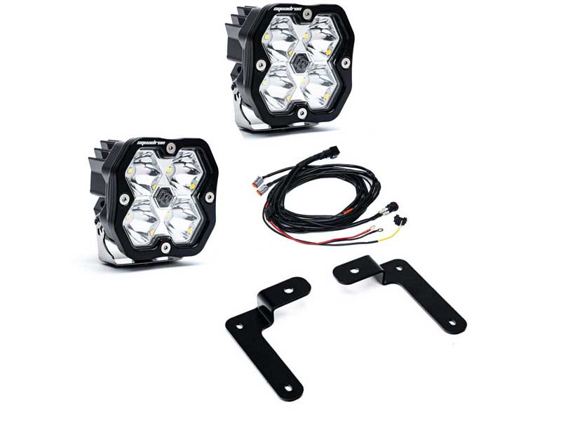 Baja Designs 44-0043 Squadron 2.0 Sport A-Pillar Light Kit 2018-26 Wrangler/Gladiator Toggle