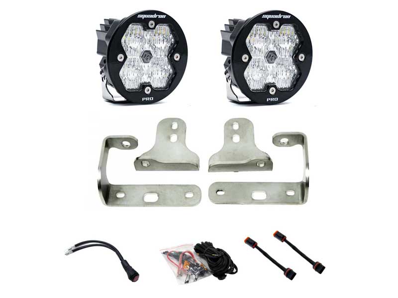 Baja Designs 44-0046 Squadron-R 2.0 Pro Fog Pocket Light Kit 18-26 Wrangler/Gladiator w/Sport Bumper
