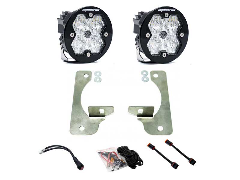 Baja Designs 44-0047 Squadron-R 2.0 Sport Fog Pocket Light Kit Wrangler/Gladiator w/Rubicon Bumper