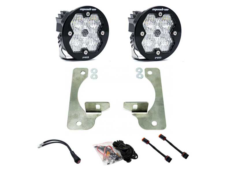 Baja Designs 44-0048 Squadron-R 2.0 Pro Fog Pocket Light 2018-26 Wrangler/Gladiator w/Rubicon Bumper