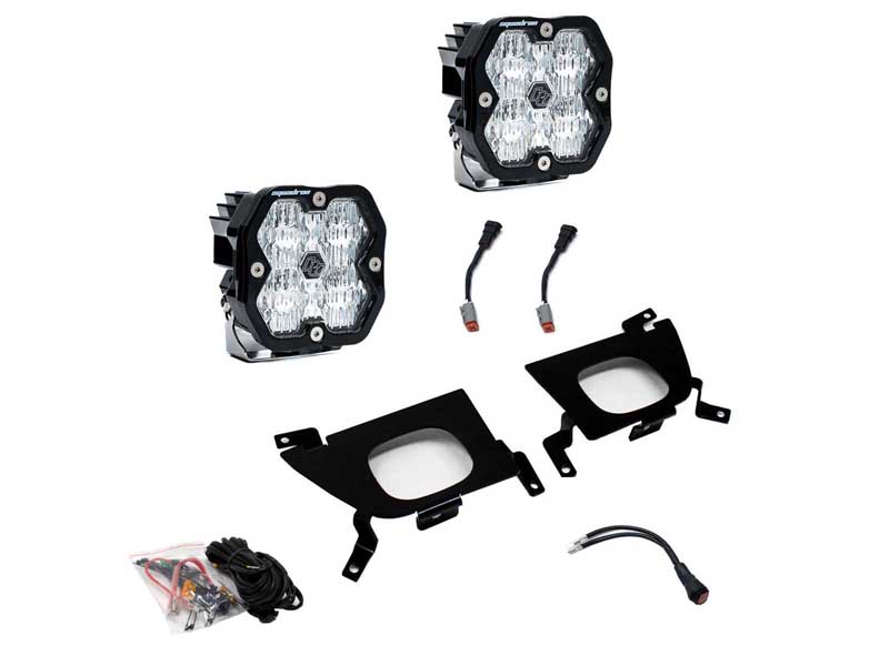 Baja Designs 44-0055 Squadron 2.0 Sport Fog Pocket Light Kit 2019-22 Silverado 1500/2500/3500 Clear