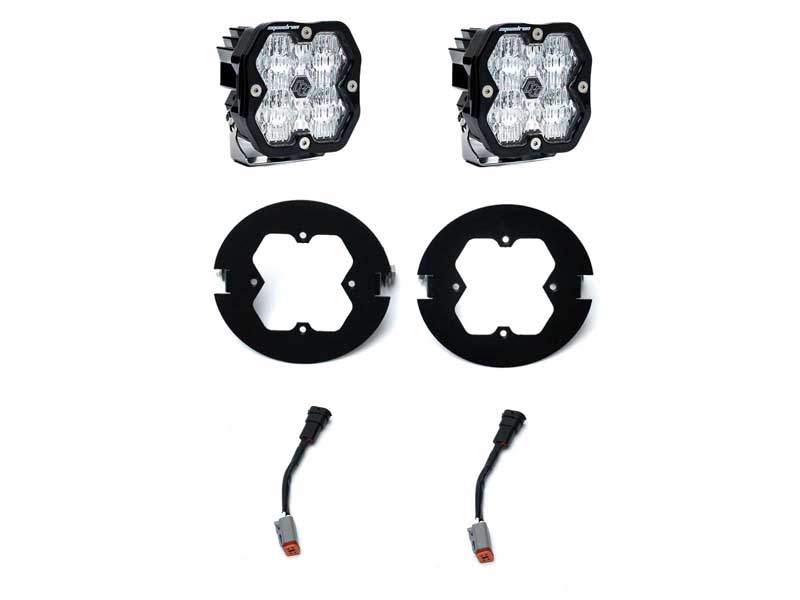 Baja Designs 44-0075 Squadron 2.0 Sport Fog Pocket Light 06-14 F150 05-11 Tacoma 07-13 Tundra Clear
