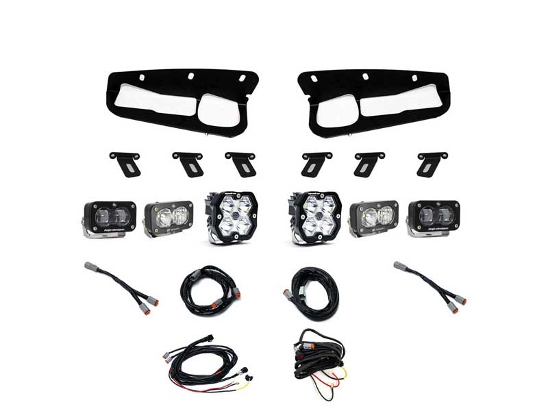 Baja Designs 44-0081 Squadron 2.0 Sport/S2 Sport/S2 Sae Sportman Fog Pocket Light Kit 2021+ Bronco