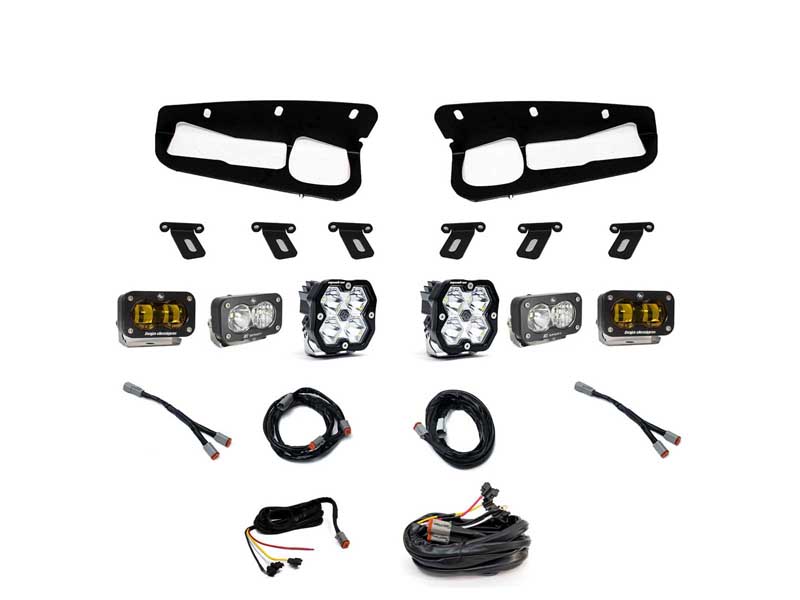 Baja Designs 44-0083-UP Squadron 2.0 Sport/S2 Sport/S2 Sae Sportman Fog Pocket Light 2021+ Bronco