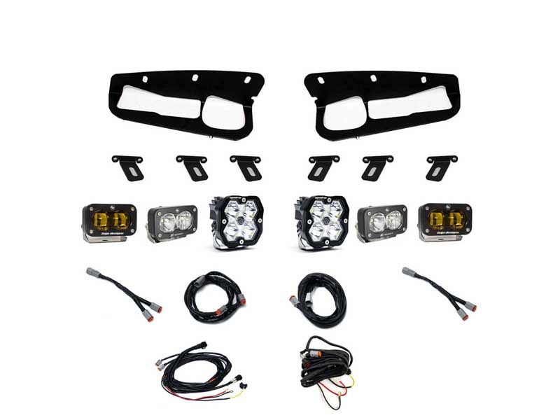 Baja Designs 44-0083 Squadron 2.0 Sport/S2 Sport/S2 Sae Sportman Fog Pocket Light Kit 2021+ Bronco