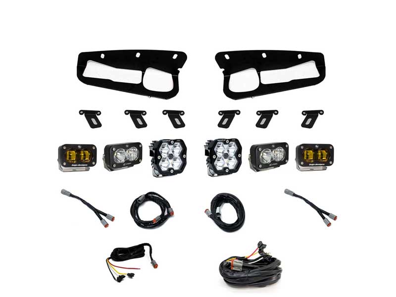 Baja Designs 44-0084-UP Squadron 2.0 Pro/S2 Pro/S2 Sae Pro Fog Pocket Light Kit 2021+ Bronco