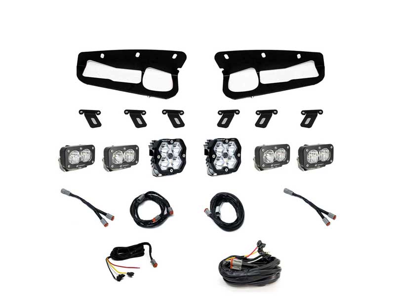 Baja Designs 44-0085-UP Squadron 2.0 Pro/Dual S2 Sport Fog Pocket Light Kit 2021+ Bronco