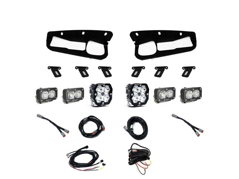 Baja Designs 44-0086 Squadron 2.0 Sport/Dual S2 Sport Sportmen Fog Pocket Light Kit 2021+ Bronco