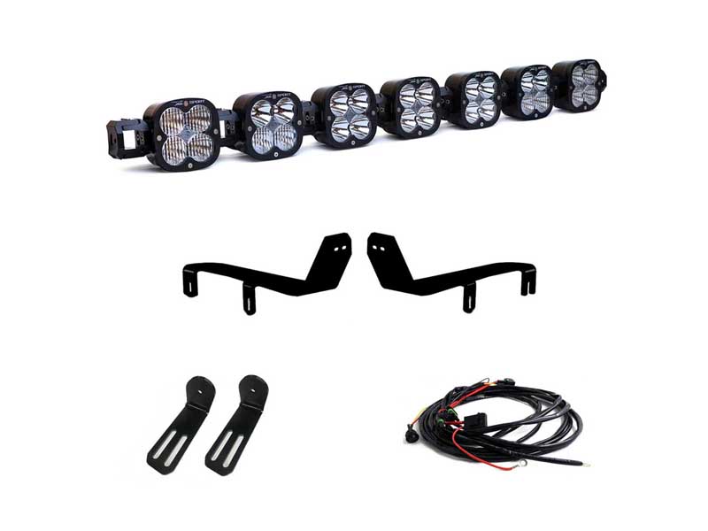 Baja Designs 44-7080-UP 7XL Pro Linkable Bumper LED Light Bar Kit for F-250/350 Super Duty 2017-2019