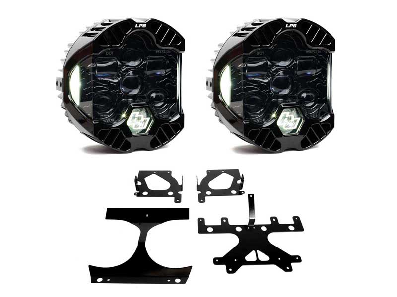 Baja Designs 44-8112 DOT LP6 LED Headlight Kit 2015-2024 Harley Davidson Road Glide (White)
