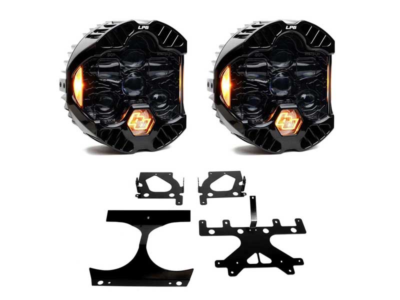 Baja Designs 44-8113 DOT LP6 LED Headlight Kit 2015-2024 Harley Davidson Road Glide (Amber)