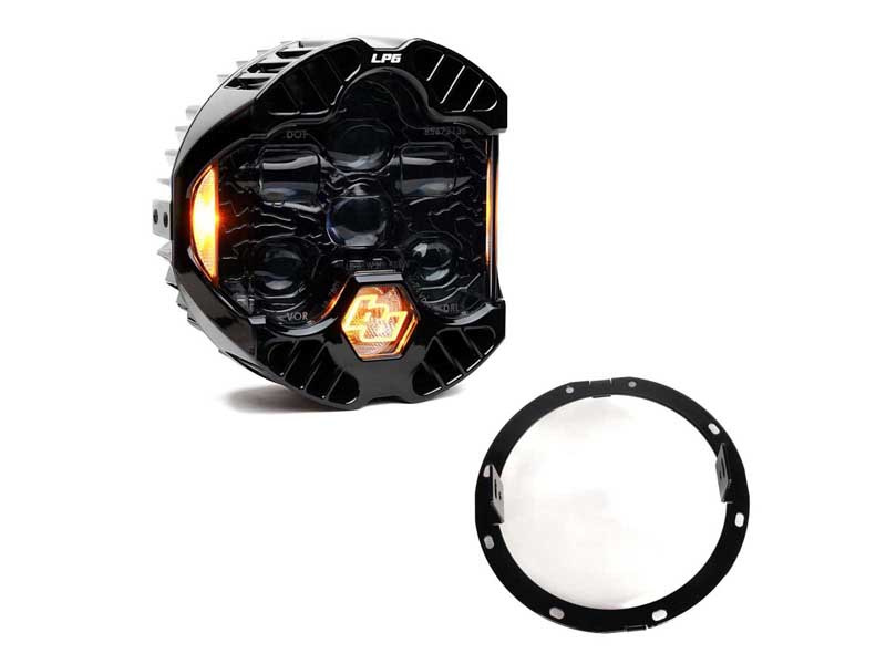 Baja Designs 44-8115 DOT LP6 LED Headlight Kit 2014-2023 Harley Davidson Street Glide (Amber)