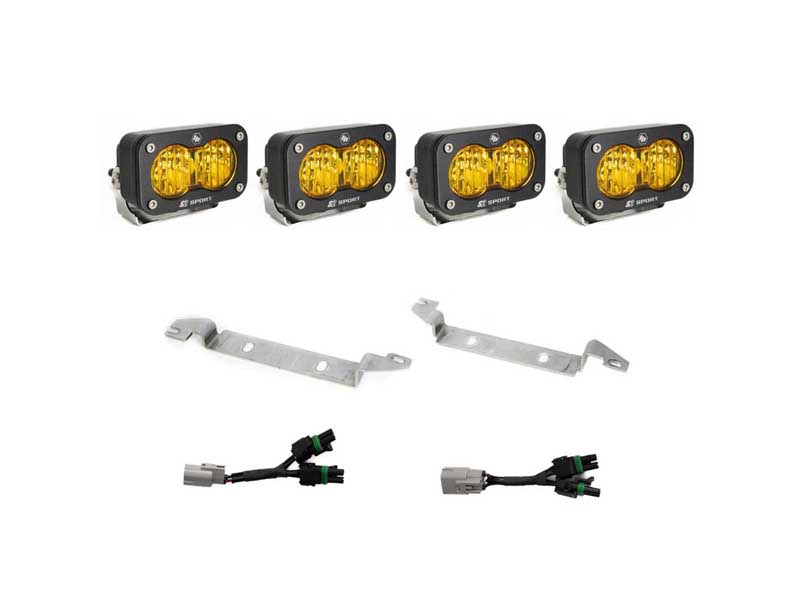 Baja Designs 44-8289 S2 Sport OEM Fog Light Replacement Kit 2024-on Tacoma TRD Pro/Trailhunter Amber