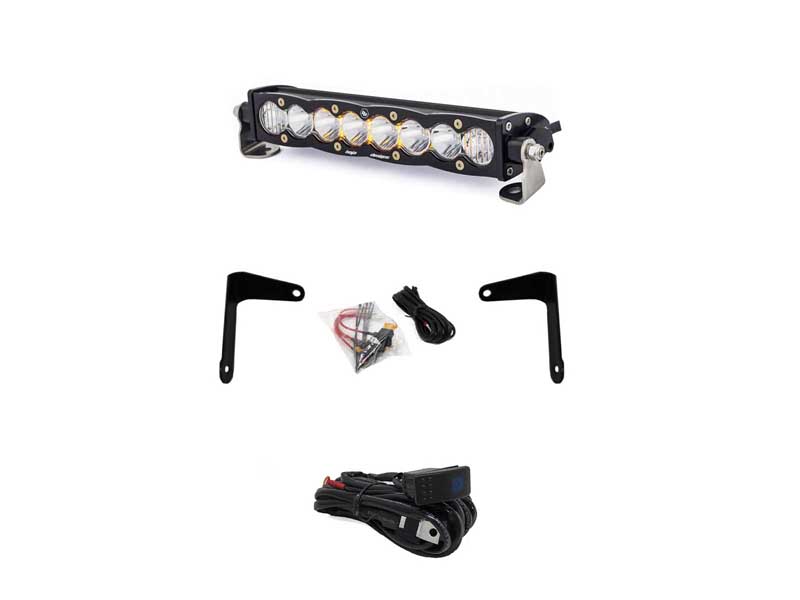 Baja Designs 447037 Can-Am X3 Shock Mount Kit w/10 Inch S8 Light Bar Clear