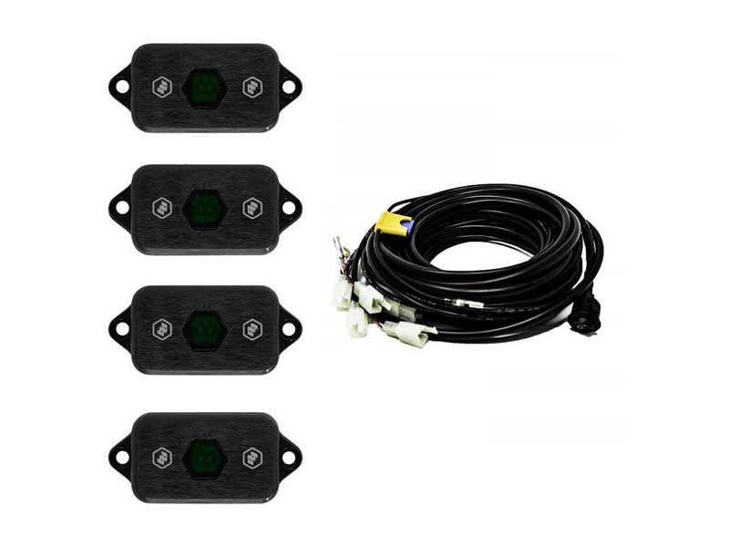 Baja Designs 447057 Rock Light Kit Universal Green