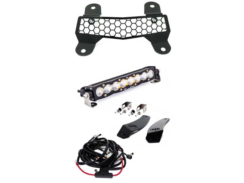 Baja Designs 447144 Textron Wildcat XX 2018 Grille Mount Kit 10 Inch S8 & Fascia