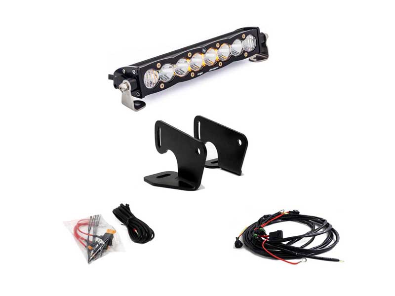 Baja Designs 447166 Polaris RZR Pro XP Hood Mount Light Kit 10 Inch S8