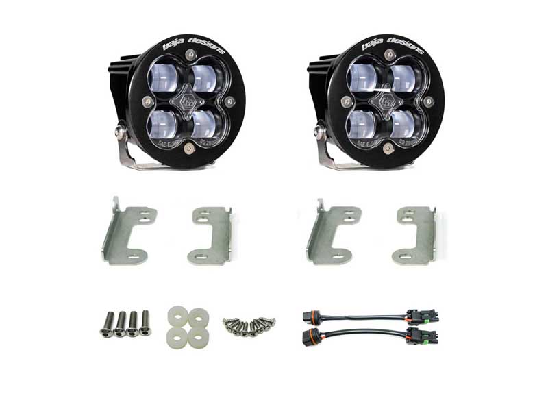 Baja Designs 447635 Jeep JL Fog Pocket Kit For 18-20 Wrangler JL Sahara Squadron Clear Lens SAE FPK