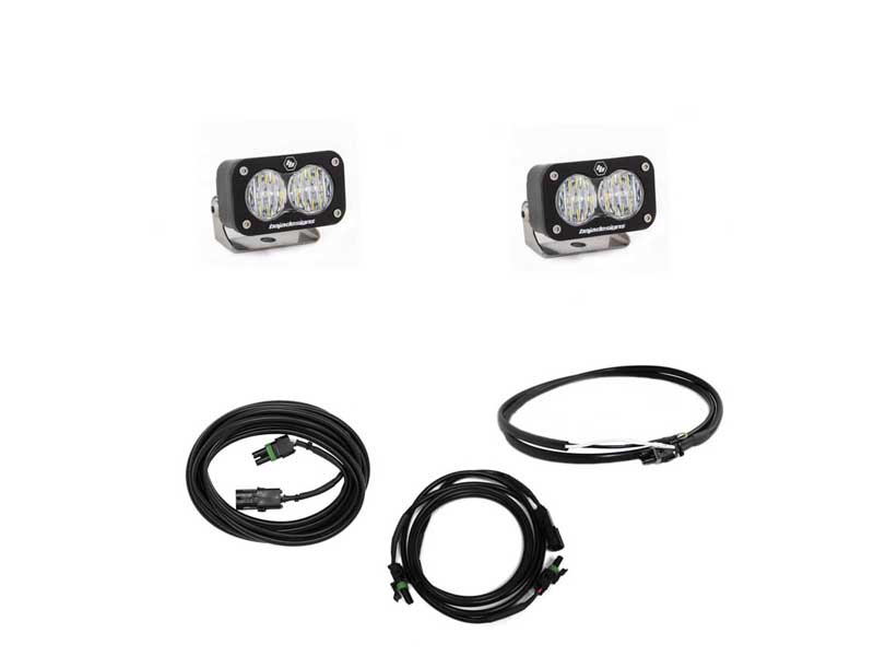 Baja Designs 447651UP LED Light Kit Reverse Kit w/Upfitter Dual S2 Sport W/C For 18-Pres Wrangler JL