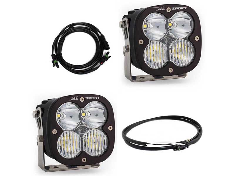 Baja Designs 447667UP Jeep JL/JT Rubicon Steel Bumper LED Light Kit XL Sport w/Upfitter