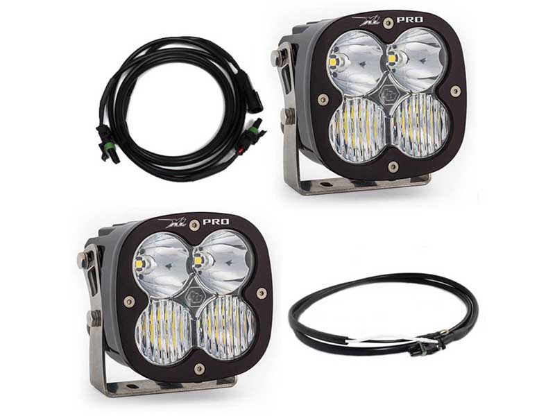 Baja Designs 447668UP Jeep JL/JT Rubicon Steel Bumper LED Light Kit XL Pro w/Upfitter