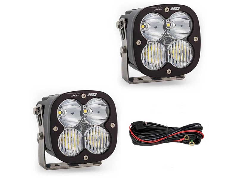Baja Designs 447669 Jeep JL/JT Rubicon Steel Bumper LED Light Kit XL 80