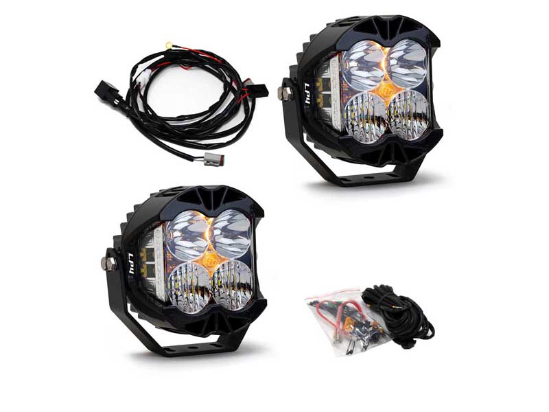 Baja Designs 447672 Jeep JL/JT Rubicon Steel Bumper LED Light Kit LP4