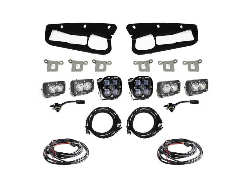 Baja Designs 447761 Bronco Clear SAE Fog Pocket Kit 21-Up Ford Bronco
