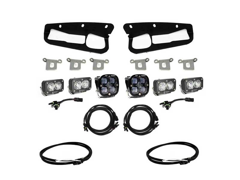 Baja Designs 447761UP Bronco Clear SAE Fog Pocket Kit 21-Up Ford Bronco w/Upfitter