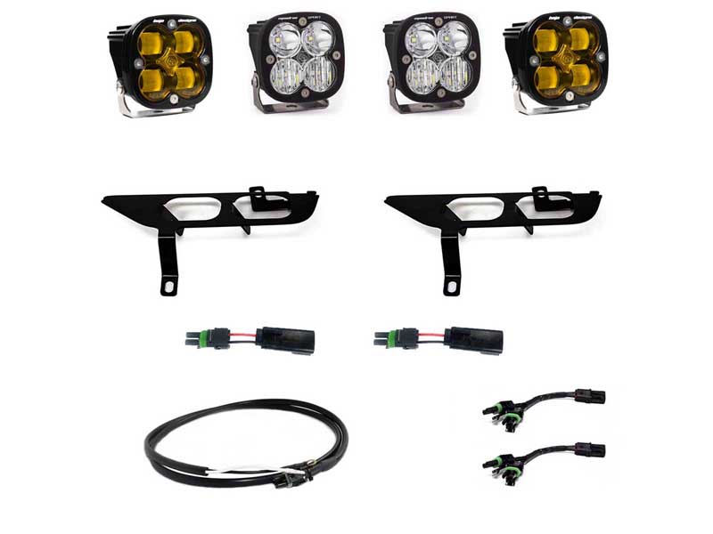 Baja Designs 447869UP Ford, F150, (21-On), FPK, SAE Baja Amber/Sport DC, Up w/ DRL