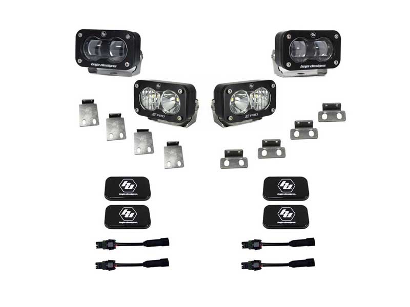 Baja Designs 448182 S2 SAE/S2 Clear Pro Fog Pocket Kit Fits 21-On Ford Raptor