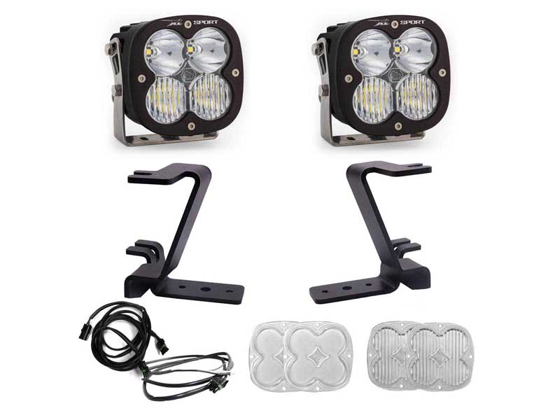 Baja Designs 448210UP XL Sport A-Pillar Kit 2023-On F250/350 Driving/Combo Clear Upfitter Wiring