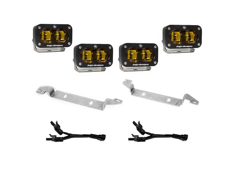 Baja Designs 448240 2024-Present Toyota Tacoma S2 SAE Baja Amber OEM Fog Replacement Kit