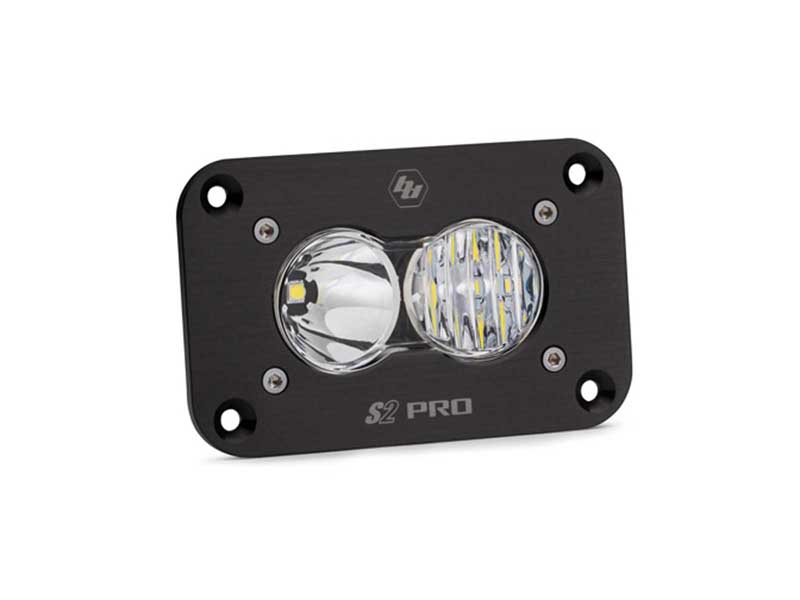 Baja Designs 481003 LED Work Light Flush Mount Clear Lens Driving Combo Pattern S2 Pro