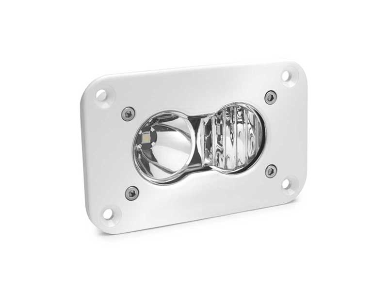 Baja Designs 481003WT LED Work Light Flush Mount Clear Lens Driving Combo Pattern White S2 Pro