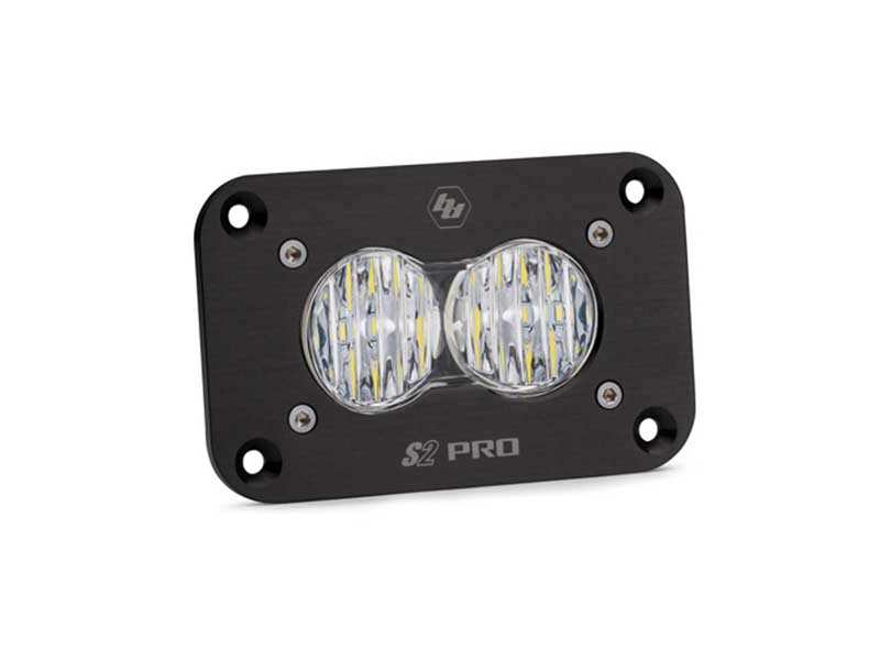 Baja Designs 481005 LED Work Light Flush Mount Clear Lens Wide Cornering Pattern S2 Pro