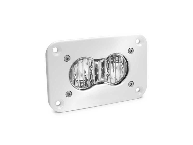 Baja Designs 481005WT LED Work Light Flush Mount Clear Lens Wide Cornering Pattern White S2 Pro