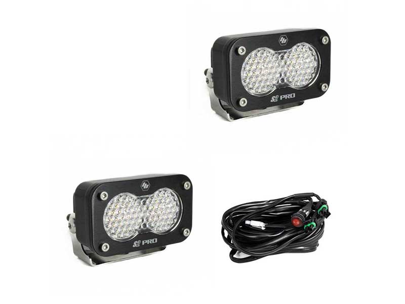 Baja Designs 487806 LED Light Pods Work/Scene Pattern Pair S2 Pro Series
