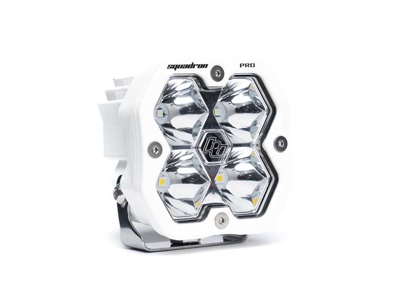 Baja Designs 49-0001-WT-2 Squadron 2.0 Pro White LED Auxiliary Light Pod Universal Clear Spot