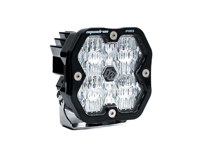 Baja Designs 49-0005-2 Squadron 2.0 Pro Black LED Auxiliary Light Pod Universal Clear Wide Cornering