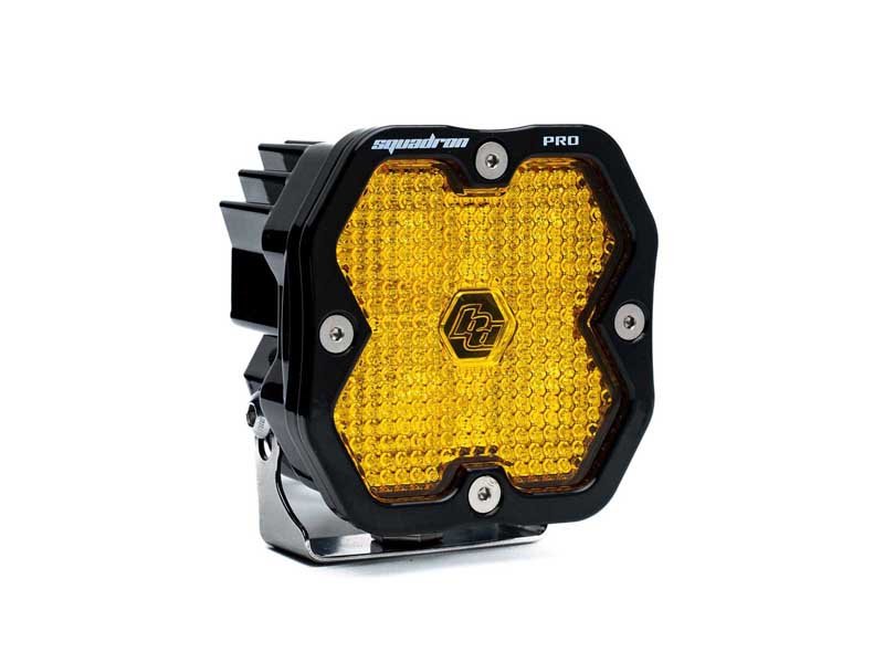 Baja Designs 49-0016-2 Squadron 2.0 Pro Black LED Auxiliary Light Pod Amber Work/Scene