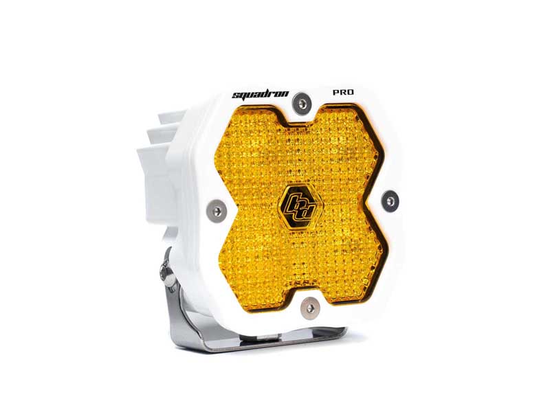 Baja Designs 49-0016-WT-2 Squadron 2.0 Pro White LED Auxiliary Light Pod Amber Work/Scene