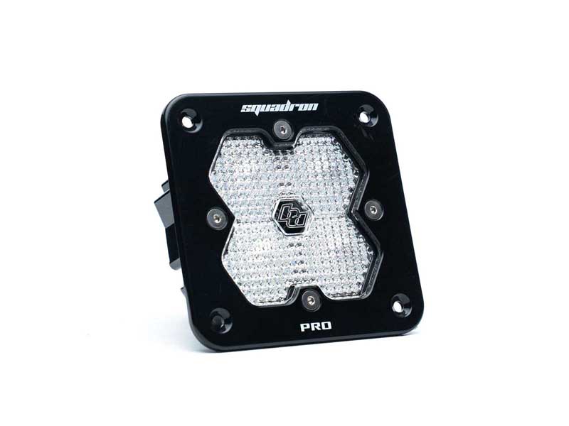 Baja Designs 49-1006-2 Squadron 2.0 Pro Black Flush Mount LED Auxiliary Light Pod Clear Work/Scene