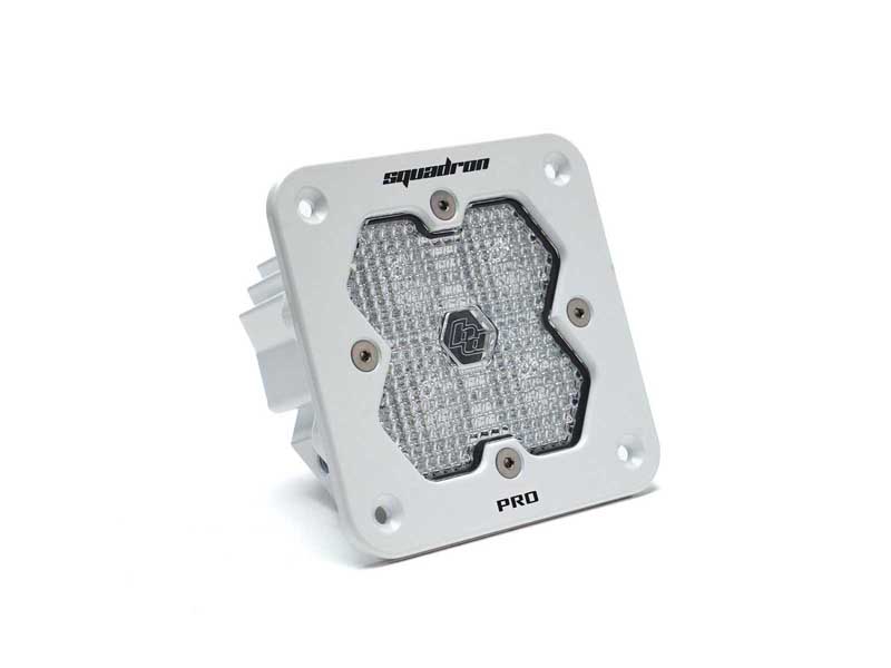 Baja Designs 49-1006-WT-2 Squadron 2.0 Pro White Flush Mount LED Aux Light Pod Clear Work/Scene
