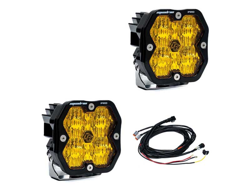 Baja Designs 49-7815-2 Squadron 2.0 Pro Black LED Auxiliary Light Pod Pair