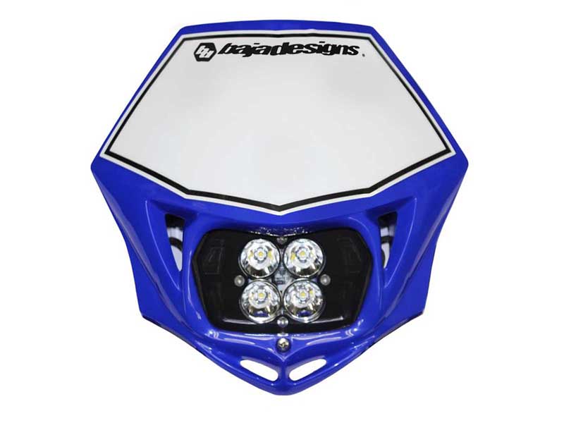 Baja Designs 497001BU Motorcycle Headlight LED Race Light Blue Squadron Pro